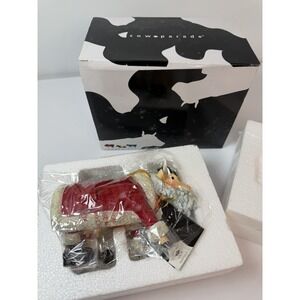 Cow Parade‎ Father Cowristmas 7294 Holiday Christmas Retired With Box And Tag